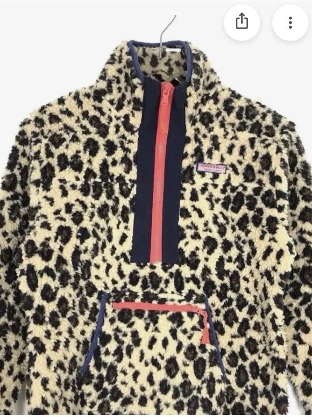 Vineyard Vines Leopard Print Shep Shirt XL